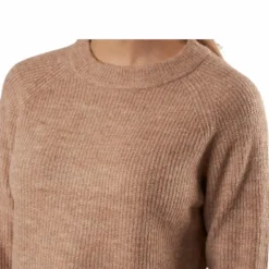 Ellen Ls O-Neck Knit Beige