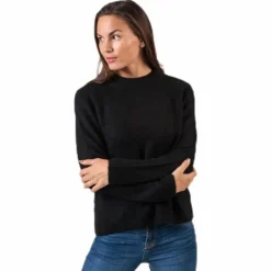 Ellen Ls O-Neck Knit Black