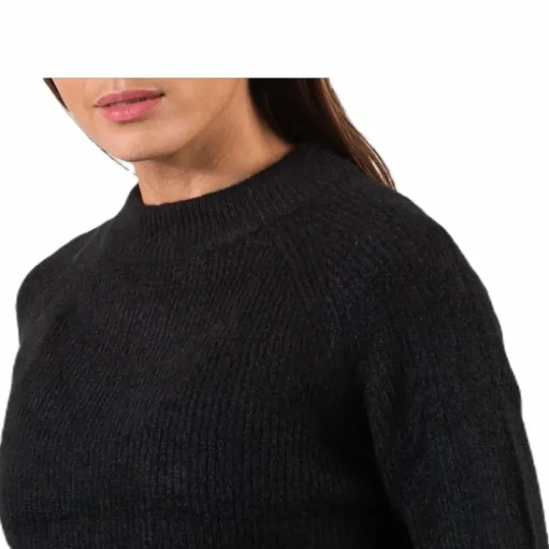 Ellen Ls O-Neck Knit Black