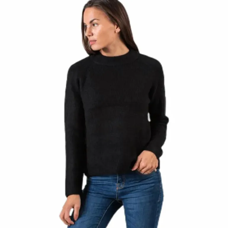 Ellen Ls O-Neck Knit Black