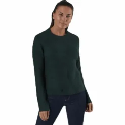 Ellen Ls O-Neck Knit Green