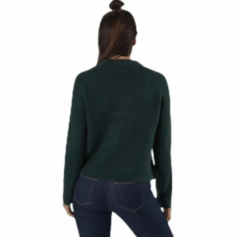 Ellen Ls O-Neck Knit Green