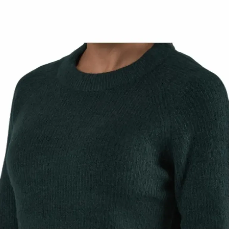 Ellen Ls O-Neck Knit Green