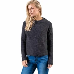 Ellen Ls O-Neck Knit Grey