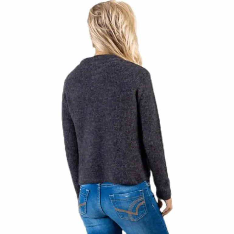 Ellen Ls O-Neck Knit Grey