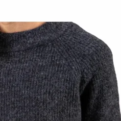 Ellen Ls O-Neck Knit Grey