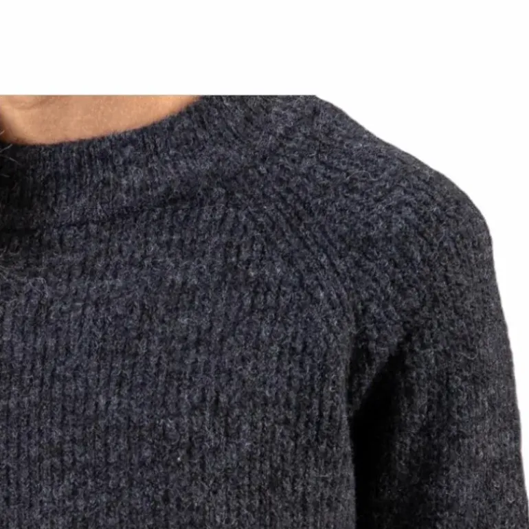 Ellen Ls O-Neck Knit Grey