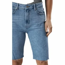 Emily Hw Long Shorts Raw Bb Mas0051 Blue