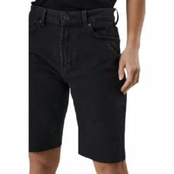 Emily Hw Long Shorts Raw Bb Mas0033 Black