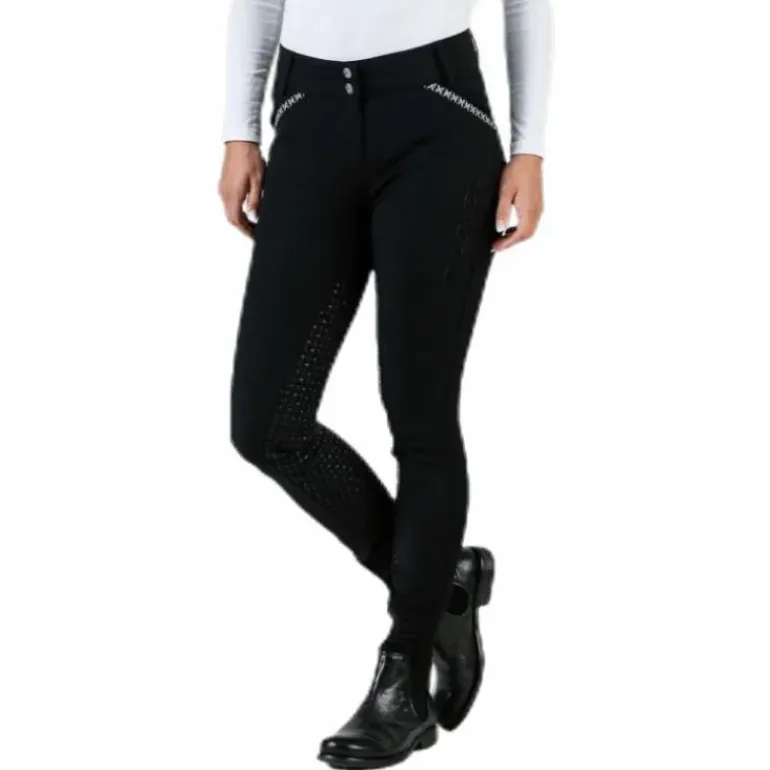 Emily Riding Pants w. Silicon Black