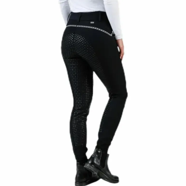 Emily Riding Pants w. Silicon Black