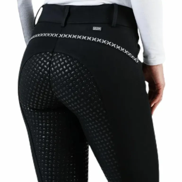 Emily Riding Pants w. Silicon Black