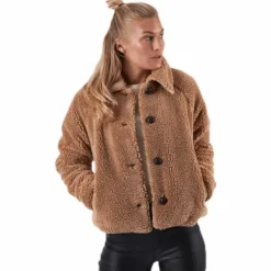 Emily Teddy Jacket Otw Beige