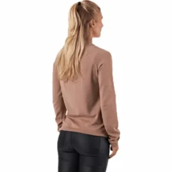 Esera Ls High Neck Knit Beige