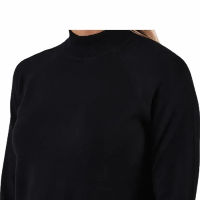 Esera Ls High Neck Knit Black