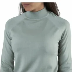 Esera Ls High Neck Knit Green