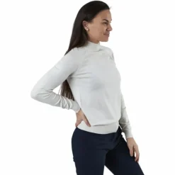Esera Ls High Neck Knit White