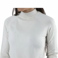 Esera Ls High Neck Knit White