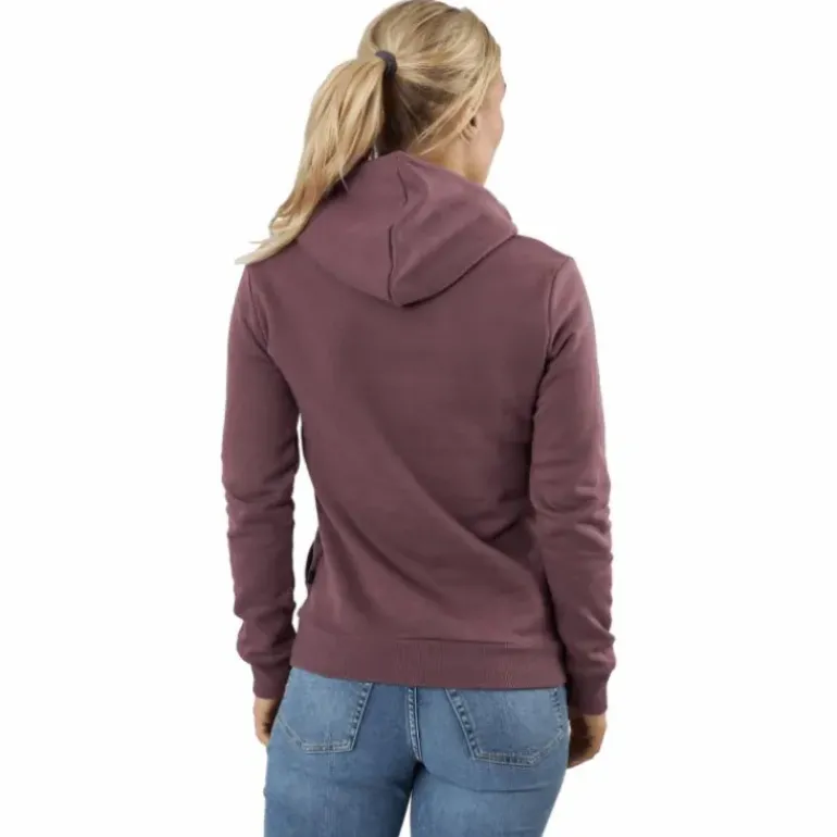 Ess Logo Hoodie Fl (s) Dusty Plum