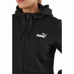 Ess Small Logo Full-zip Hoodie Puma Black