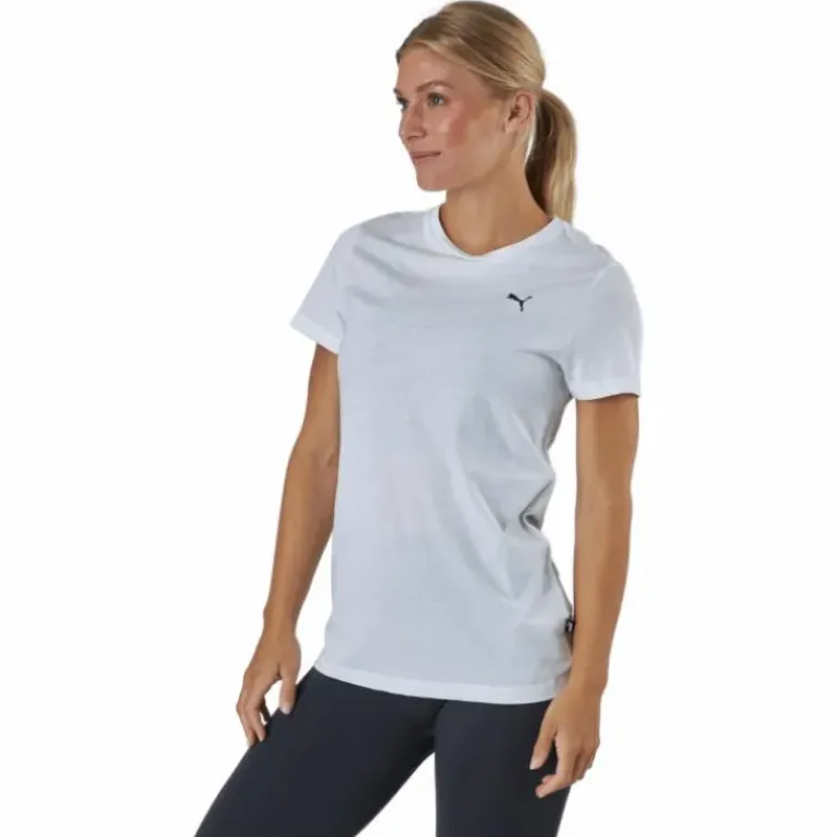 Ess Small Logo Tee Puma White-cat
