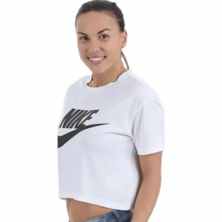 Essential Crop Top White