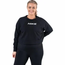 Essential Fleece Crew Plus White/Black