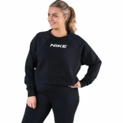 Essential Fleece Crew Plus White/Black