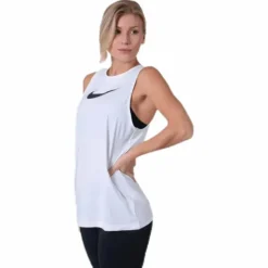 Essential Swoosh Tank White/Black