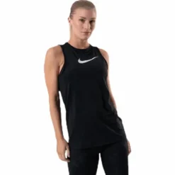 Essential Swoosh Tank White/Black