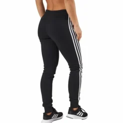 Essentials Fleece 3-Stripes Joggers Black