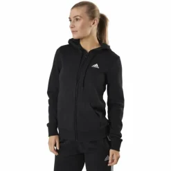 Essentials Full-Zip Hoodie Black / White