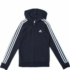 Essentials Full-Zip Hoodie Black / White
