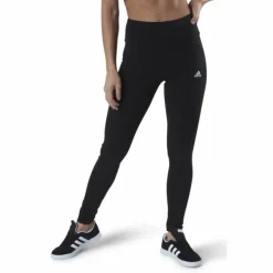 ESSENTIALS HIGH-WAISTED LOGO LEGGINGS Black / White