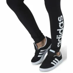 ESSENTIALS HIGH-WAISTED LOGO LEGGINGS Black / White