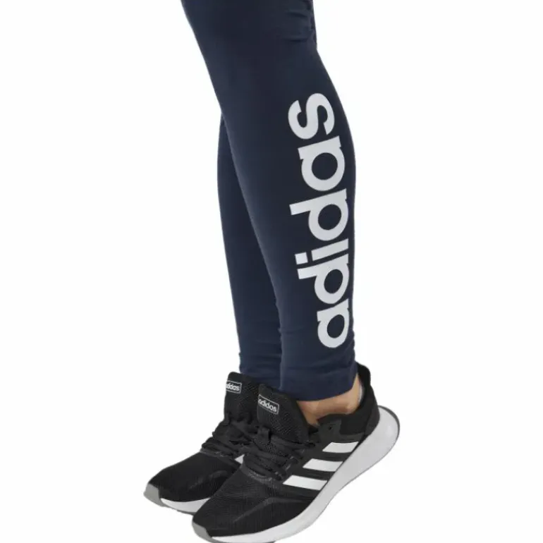 ESSENTIALS HIGH-WAISTED LOGO LEGGINGS Legend Ink / White
