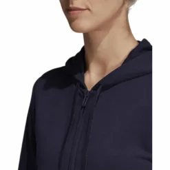 Essentials Linear Full Zip Hoodie Legend Ink / White
