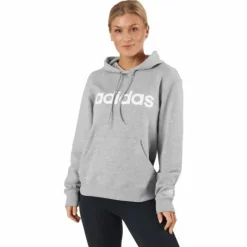 Essentials Linear Hoodie Medium Grey Heather