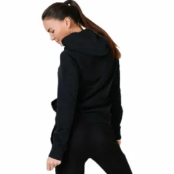Essentials Linear Over Head Hoodie Black / White