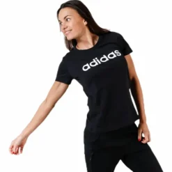 Essentials Linear Slim Tee Black / White