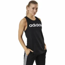 Essentials Loose Logo Tank Top Black / White