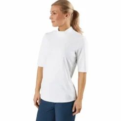 Essentials Mock Polo Shirt White
