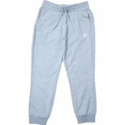 Essentials Regular Tapered Cuffed 7/8 Pant Medium Grey Heather / White