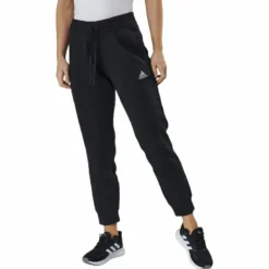 Essentials Regular Tapered Cuffed 7/8 Pant Black / White
