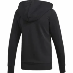 Essentials 3S Full Zip Hoodie Black / White