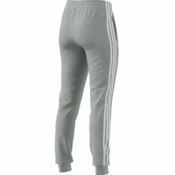 Essentials Single Jersey 3-Stripes Joggers Medium Grey Heather / White