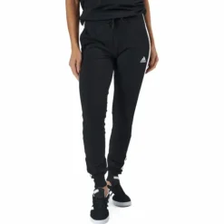 Essentials Single Jersey 3-Stripes Joggers Black