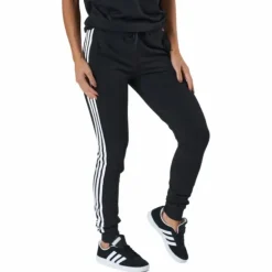 Essentials Single Jersey 3-Stripes Joggers Black