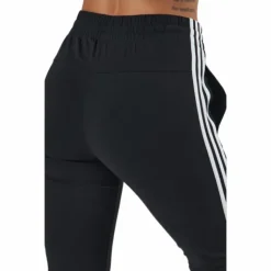 Essentials Single Jersey 3-Stripes Joggers Black
