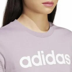 Essentials Slim Logo T-Shirt Preloved Fig / White